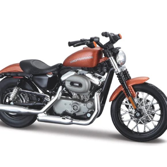 2007 Harley Davidson XL 1200N Nightster Brown Series 38 Maisto 1:18 Scale Model - Picture 8 of 8